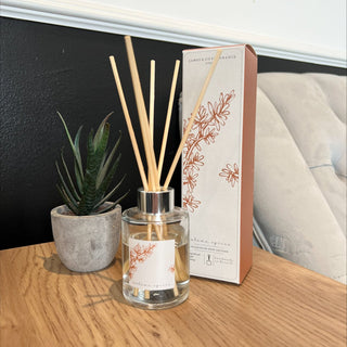 Autumn Spices Orange Autumnal Reed Diffuser, with fragrance notes of Gingerbread, Maple and Nutmeg