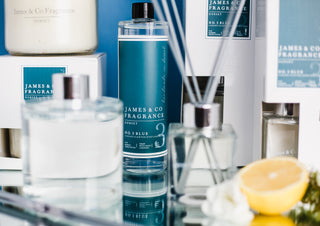 Our best-selling fragrance - No. 3 blue 200ml reed diffuser refill with replacement fibre reeds.
