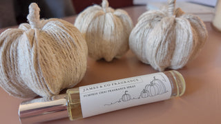 Autumn Spice Rope Pumpkins – Decorative Home Fragrance with Pumpkin Chai Spray