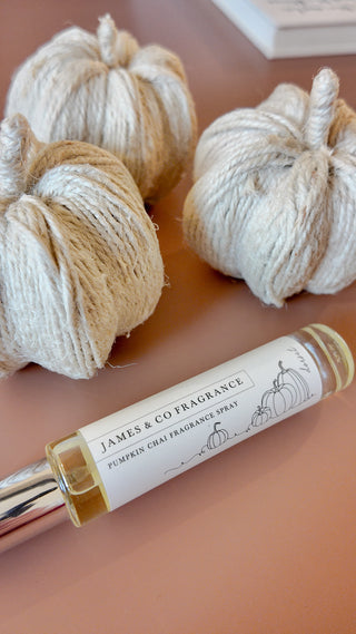 Autumn Spice Rope Pumpkins – Decorative Home Fragrance with Pumpkin Chai Spray