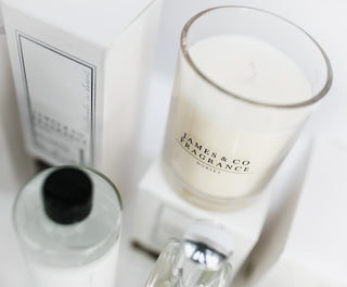 No. 1 White Glass Candle 35 hours burn time