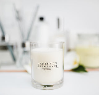 No. 1 White Glass Candle 35 hours burn time