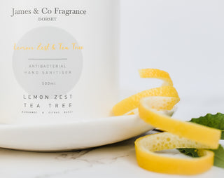 James & Co Fragrance Lemon & Tea Tree Fragrance Hand Sanitiser 500ml