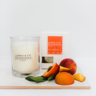 No. 13 Apricot Glass Candle 35 hours burn time