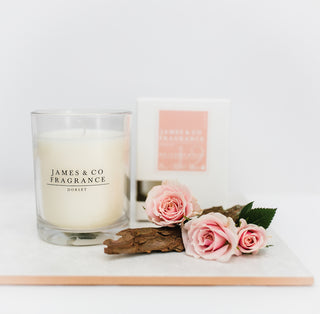 No. 12 Rose & Oud Glass Candle 35 hours burn time