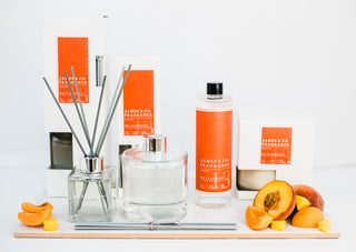 Various products from the no.13 apricot collection